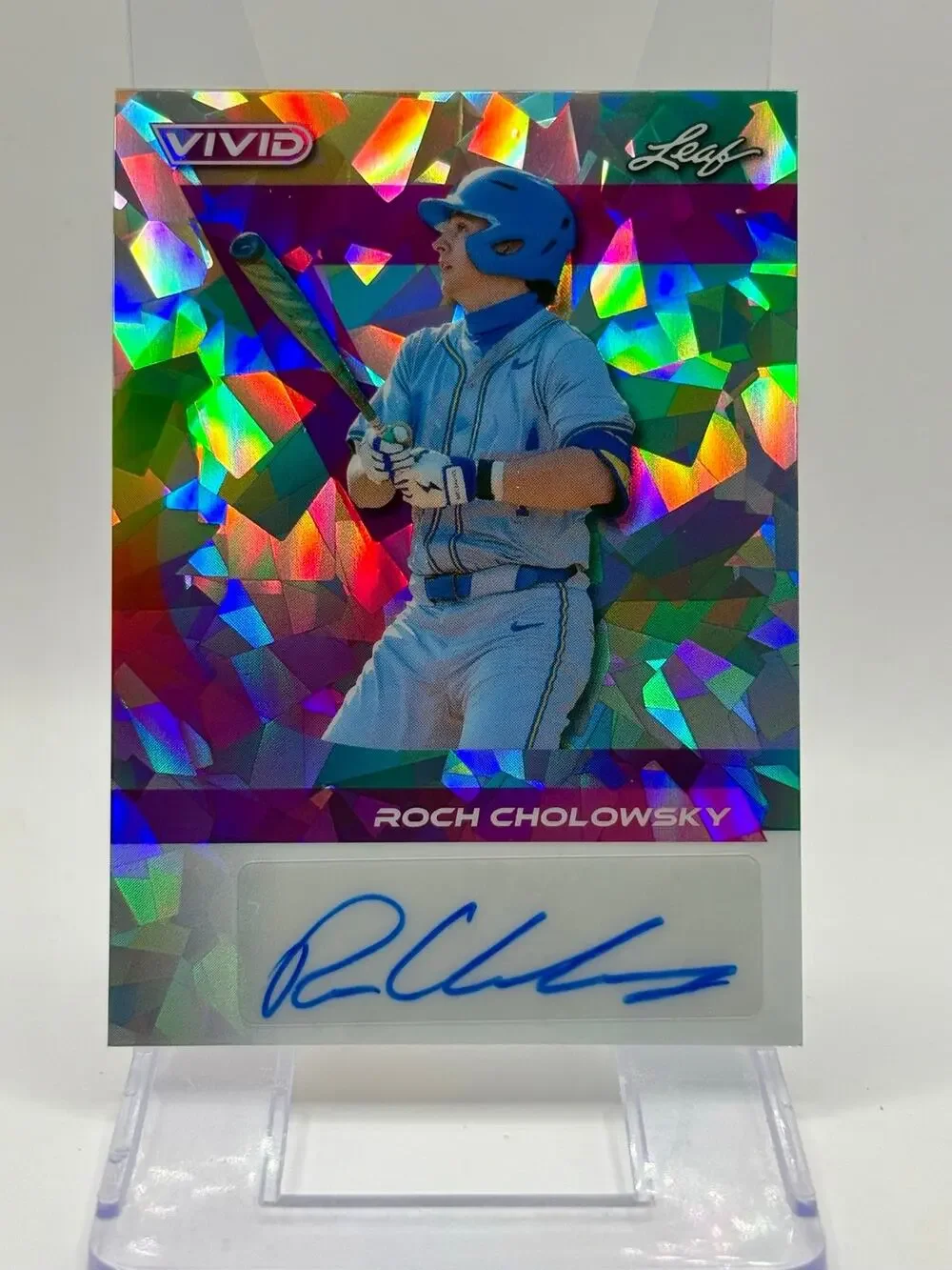 2024 Leaf Vivid ROCH CHOLOWSKY Crustal Refractor Auto 6/9 SP Chicago White Sox